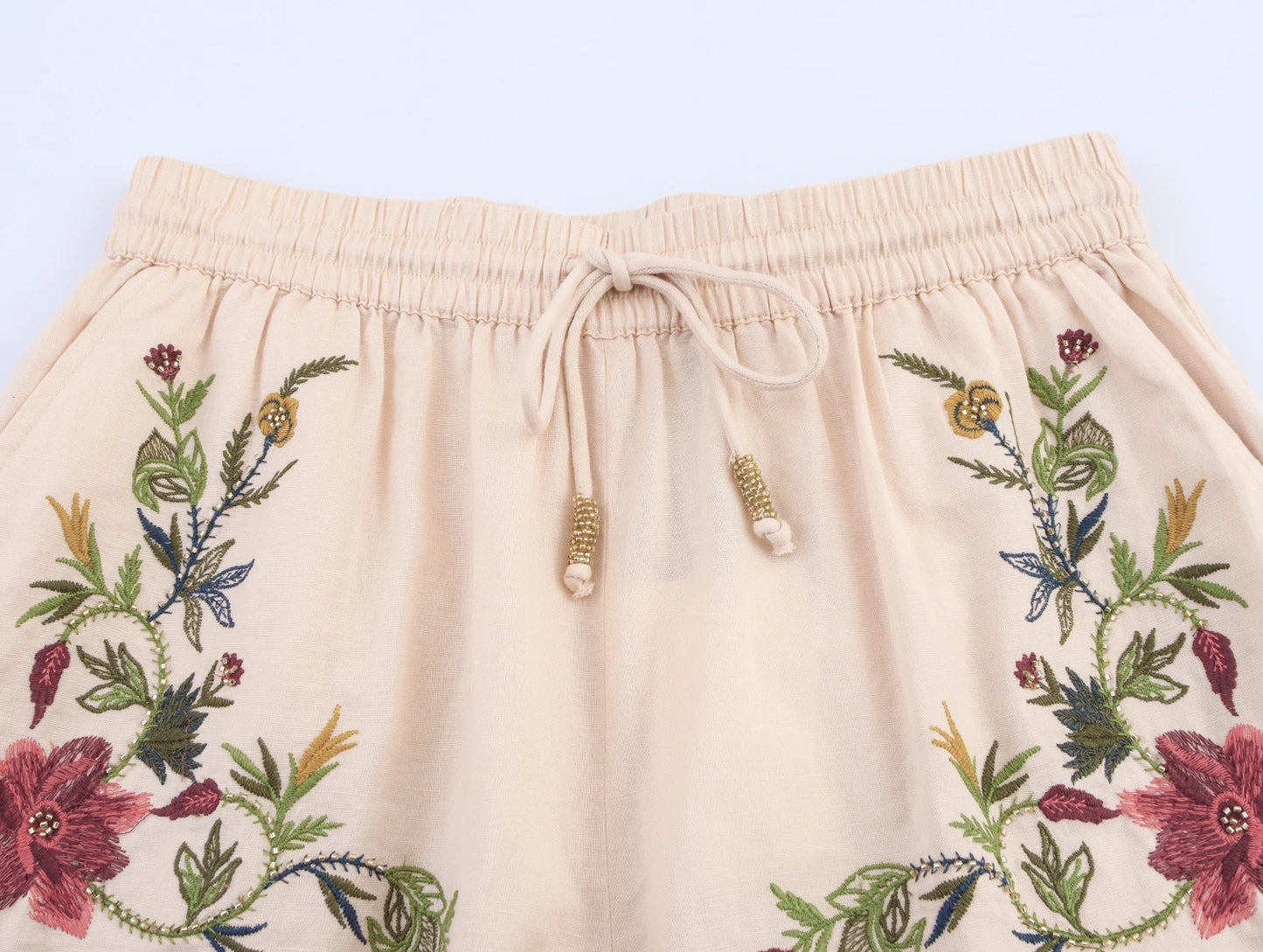 Embroidery Short and Top two piece set