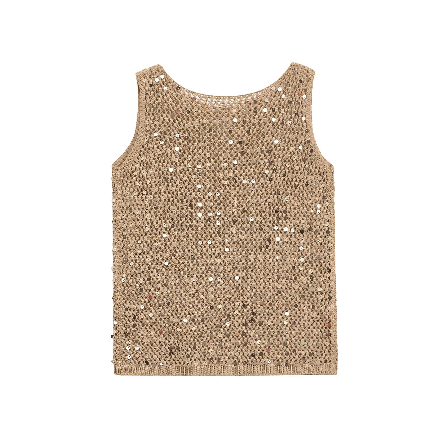 sequin sleeveless top