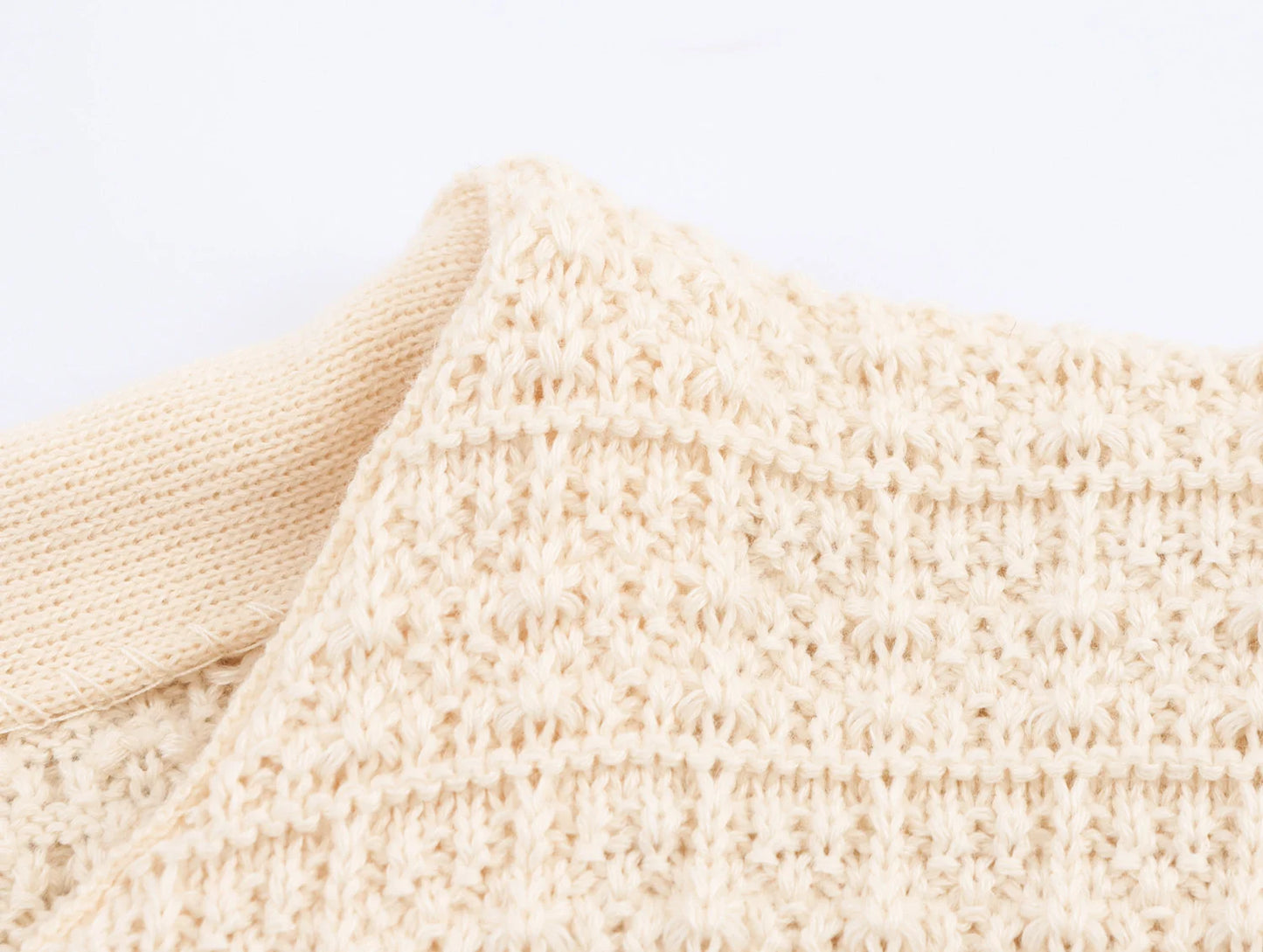 Short and Sleeve Knitted Cardigan Half Skirt Set