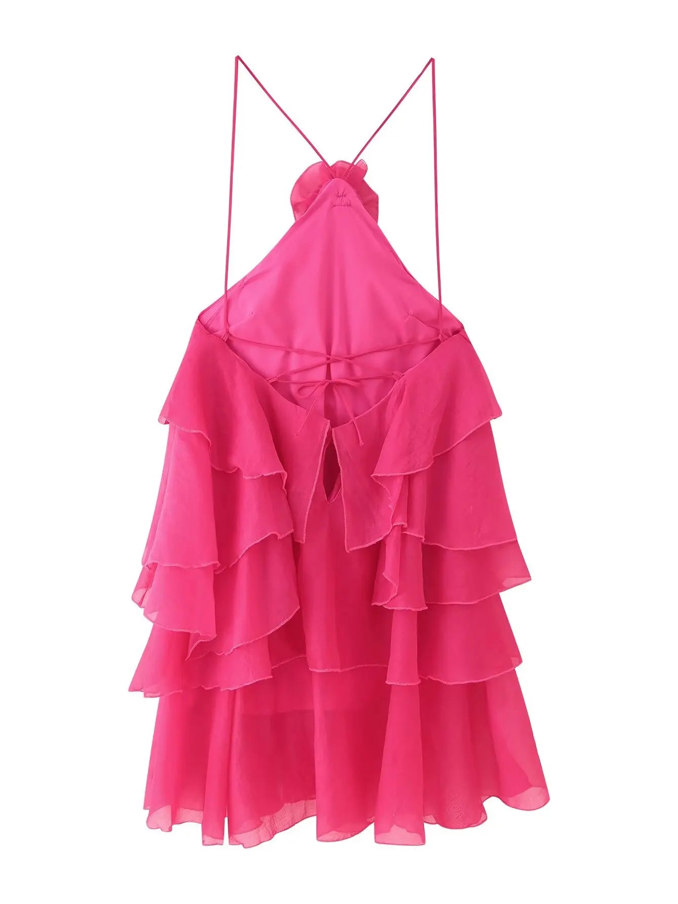 ruffled short dress