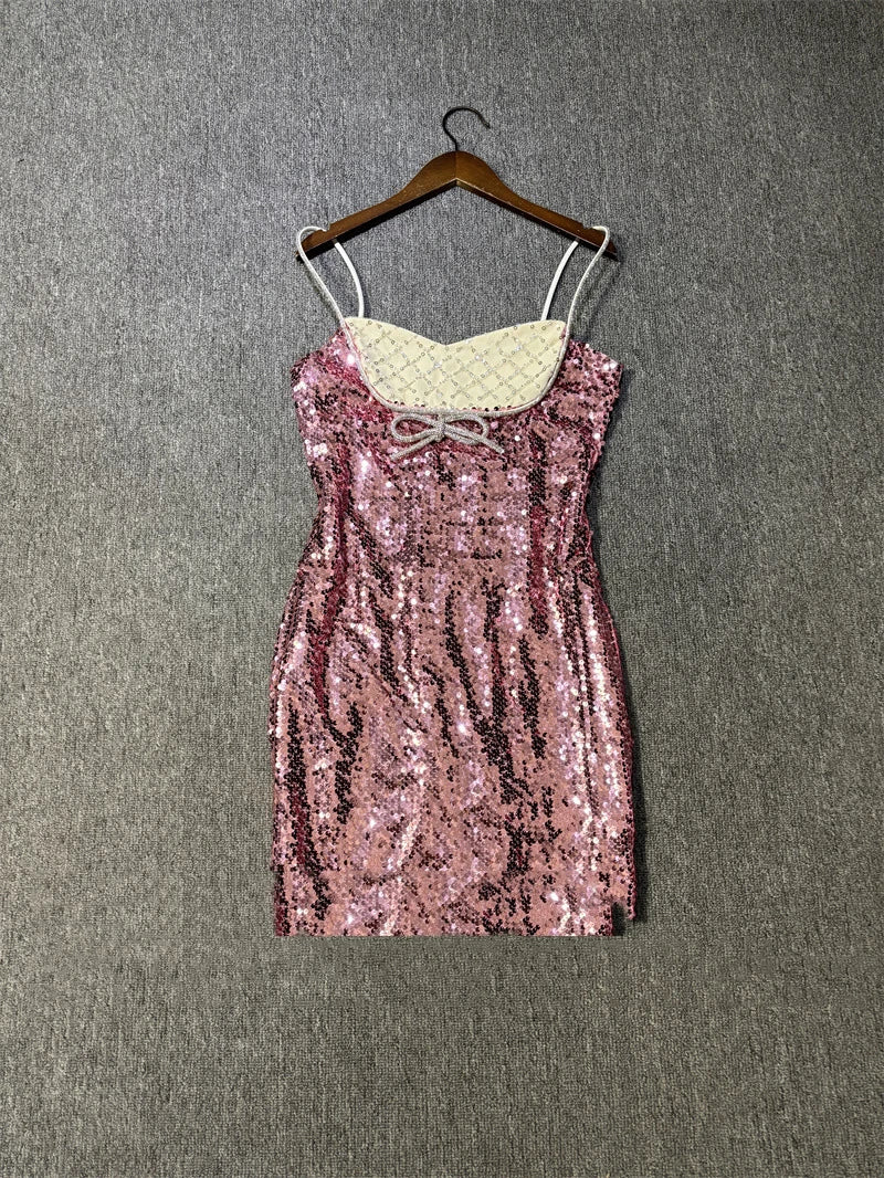Sequin Strapless Dress