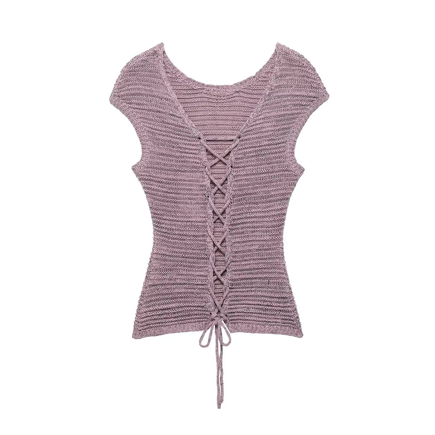 knitted two-piece suit