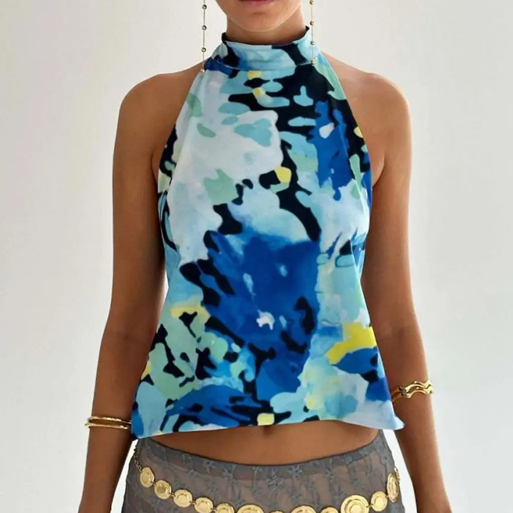 Backless Flower Top
