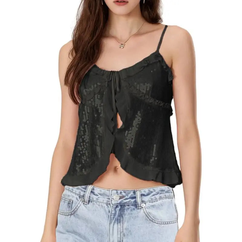 Glitter Sequins Tank Top