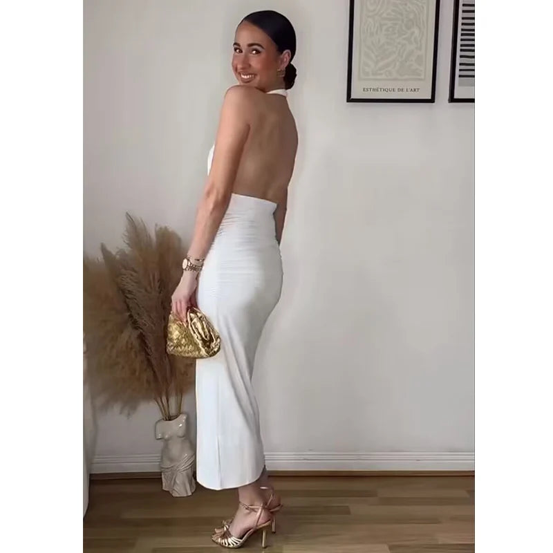 V-neck Maxi Dress