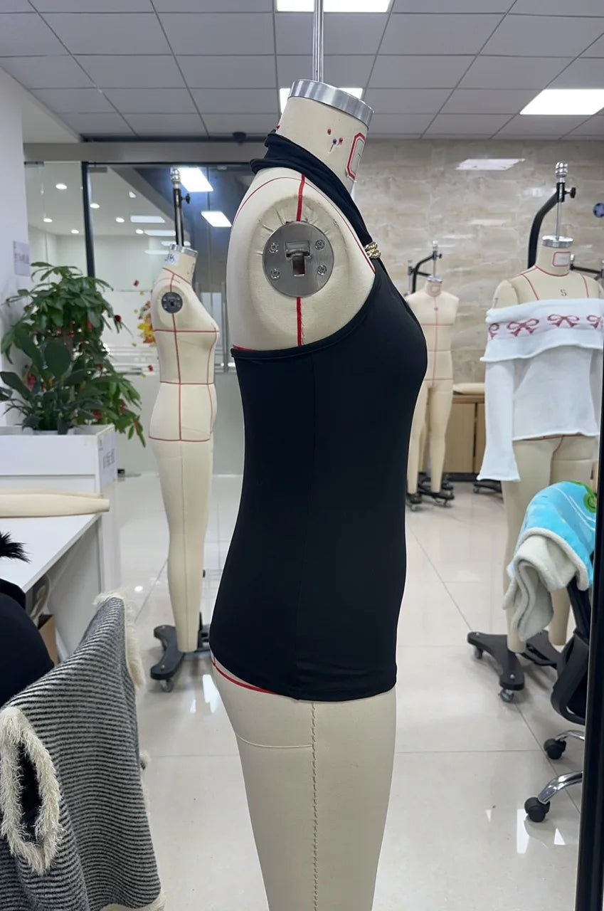 Halter Neck Crop Tank Top