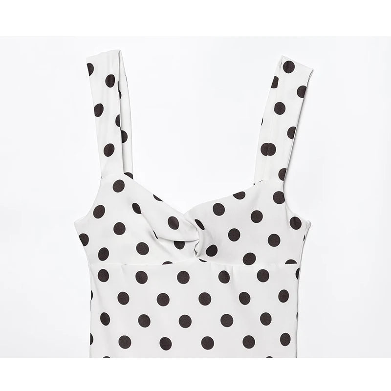 Retro chic polka dot mini dress