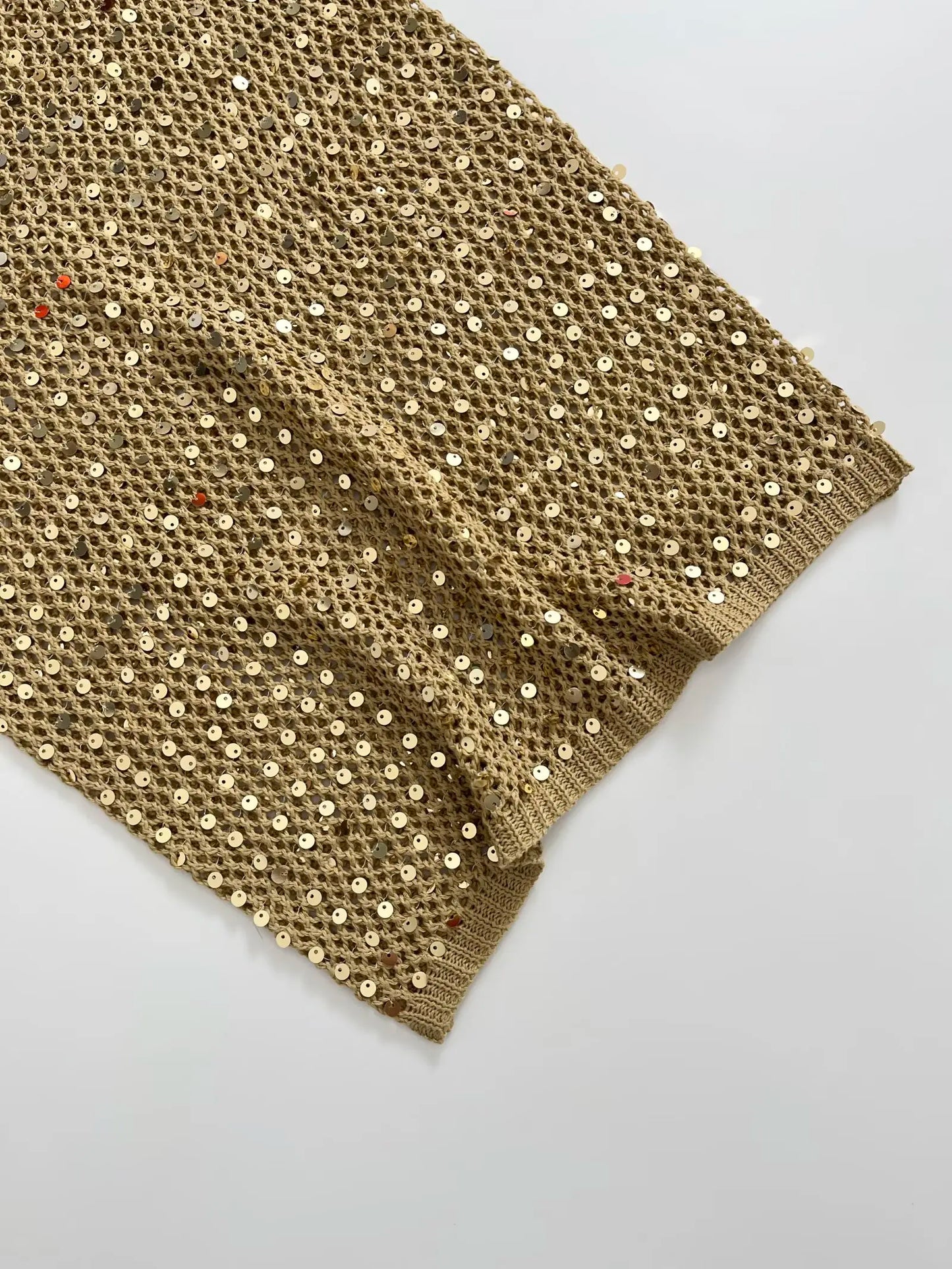 sequin sleeveless top