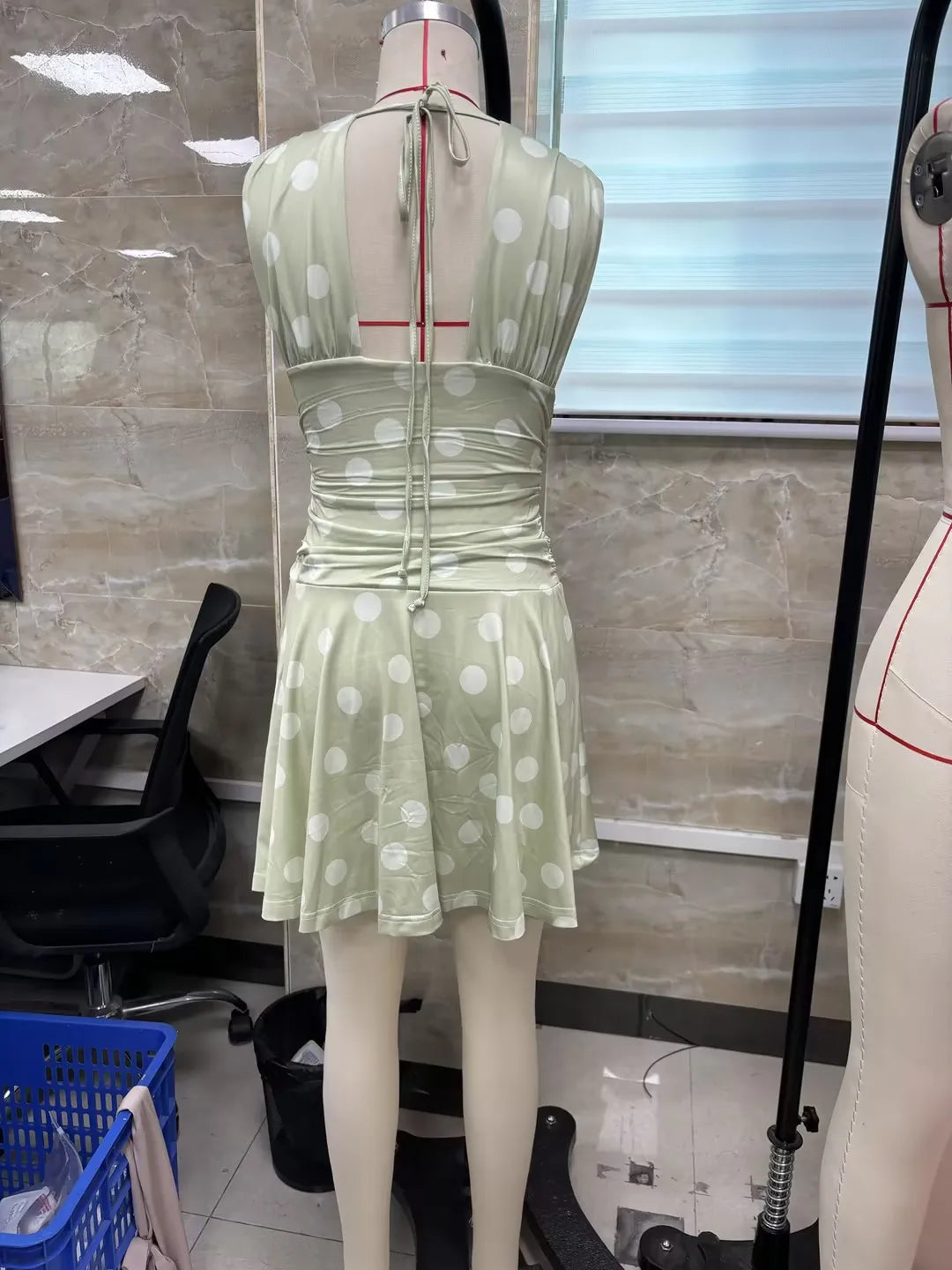 Dots Print Tank Dress