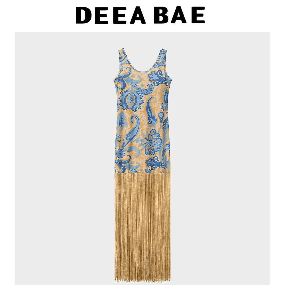 Tassel suspender dress