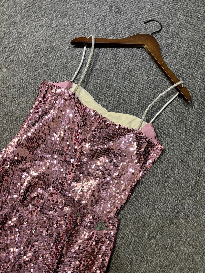 Sequin Strapless Dress