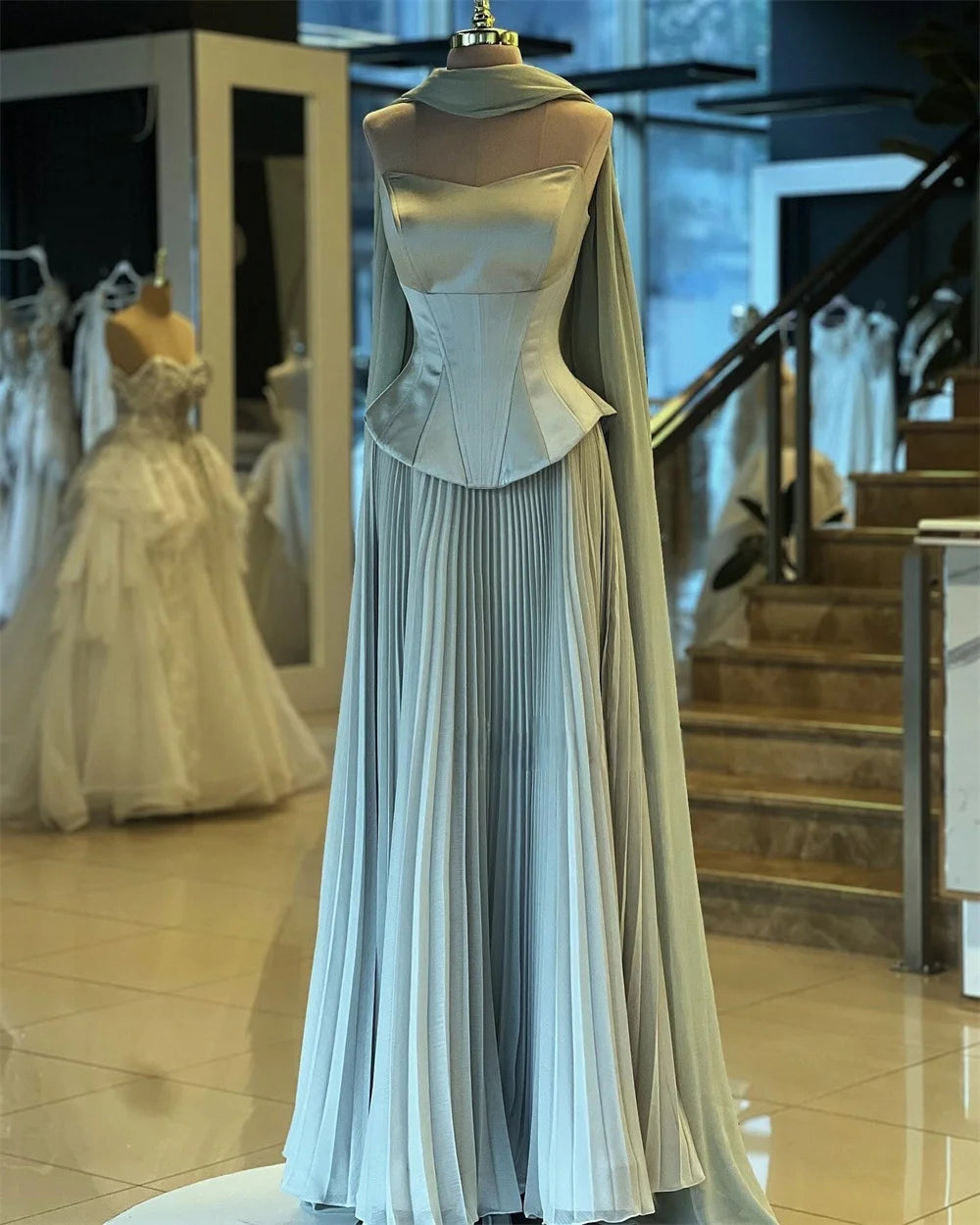 Neck Draped Dress