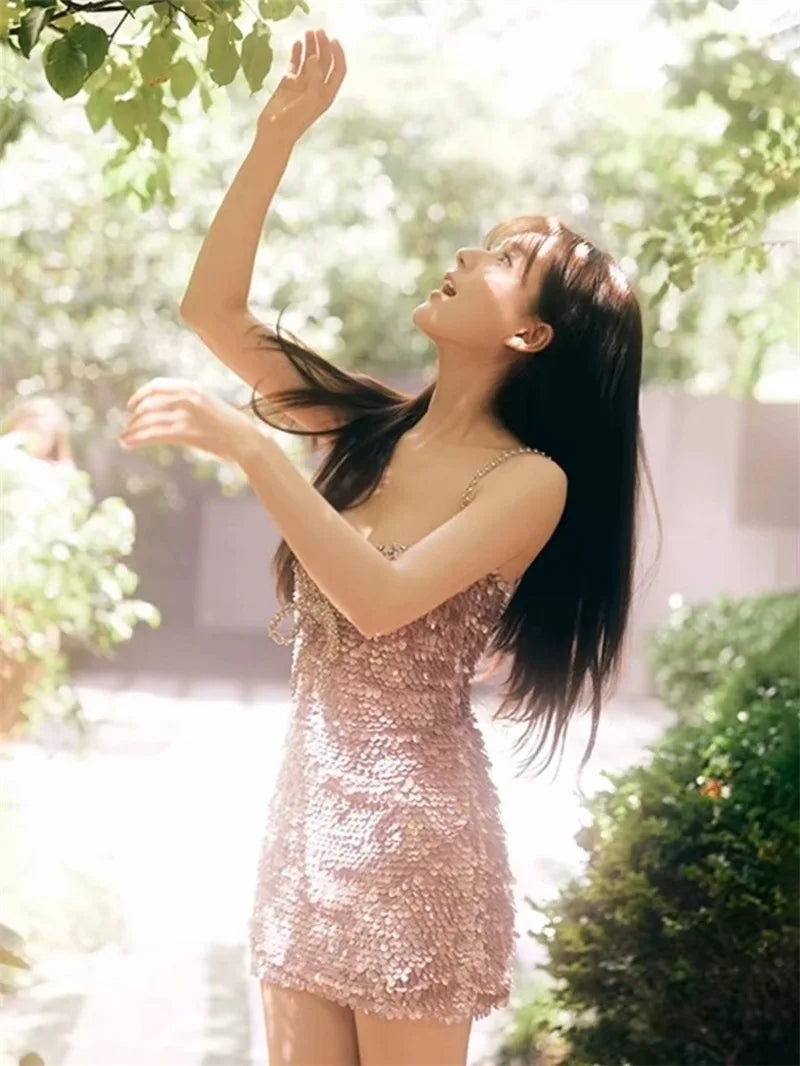 Sequin Strapless Dress