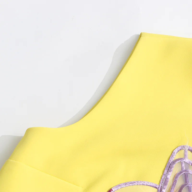 Flowers Splicing Dress