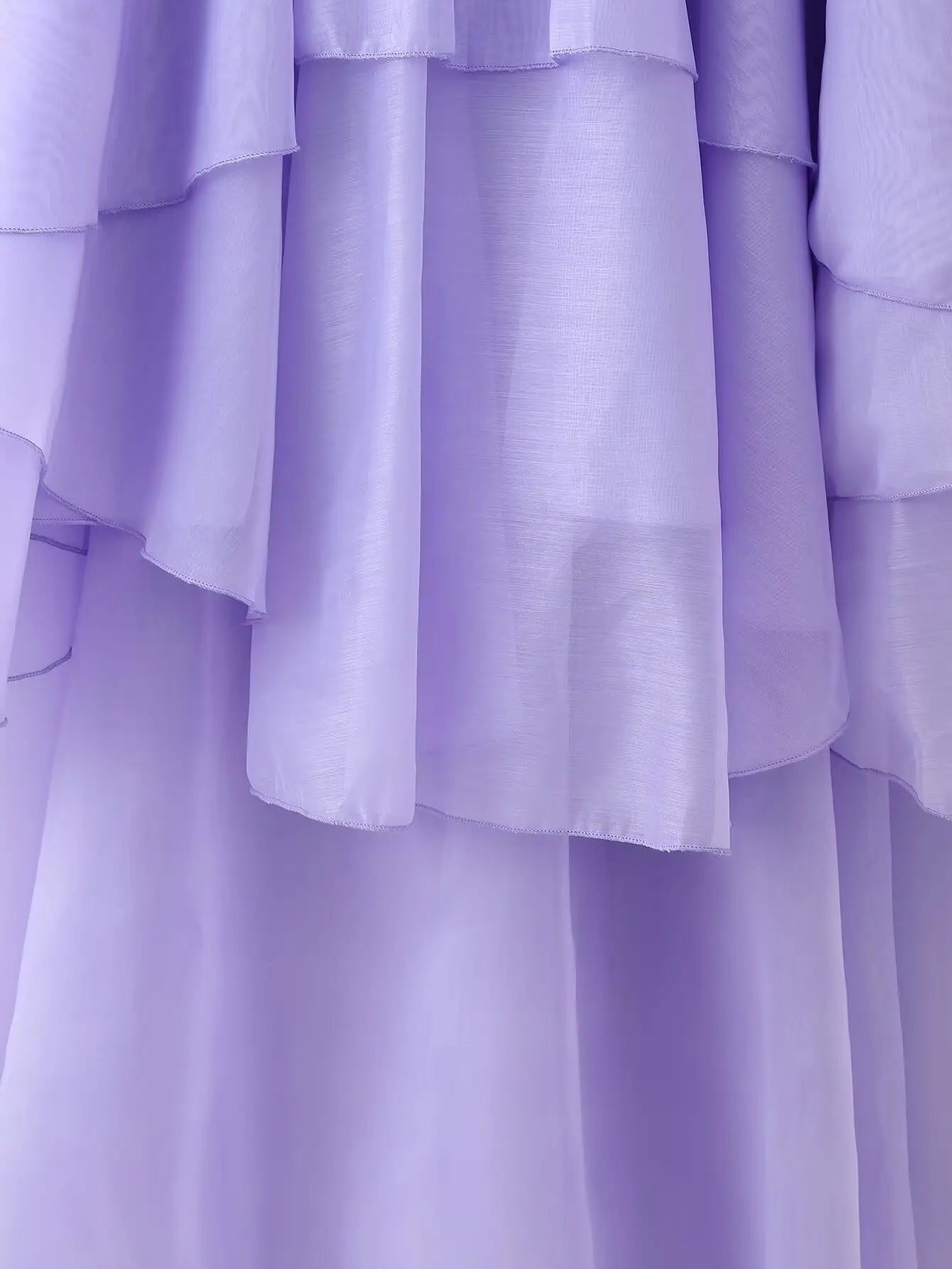 flower layered ruffled suspender dress