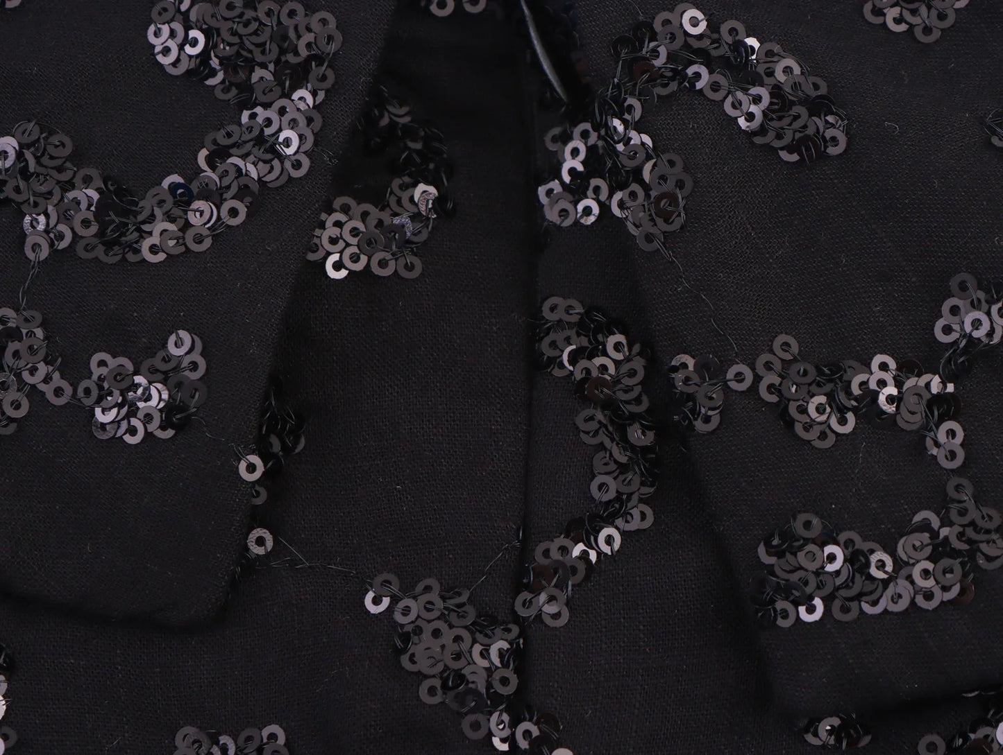 suit sequined tube top with high waist straight pants