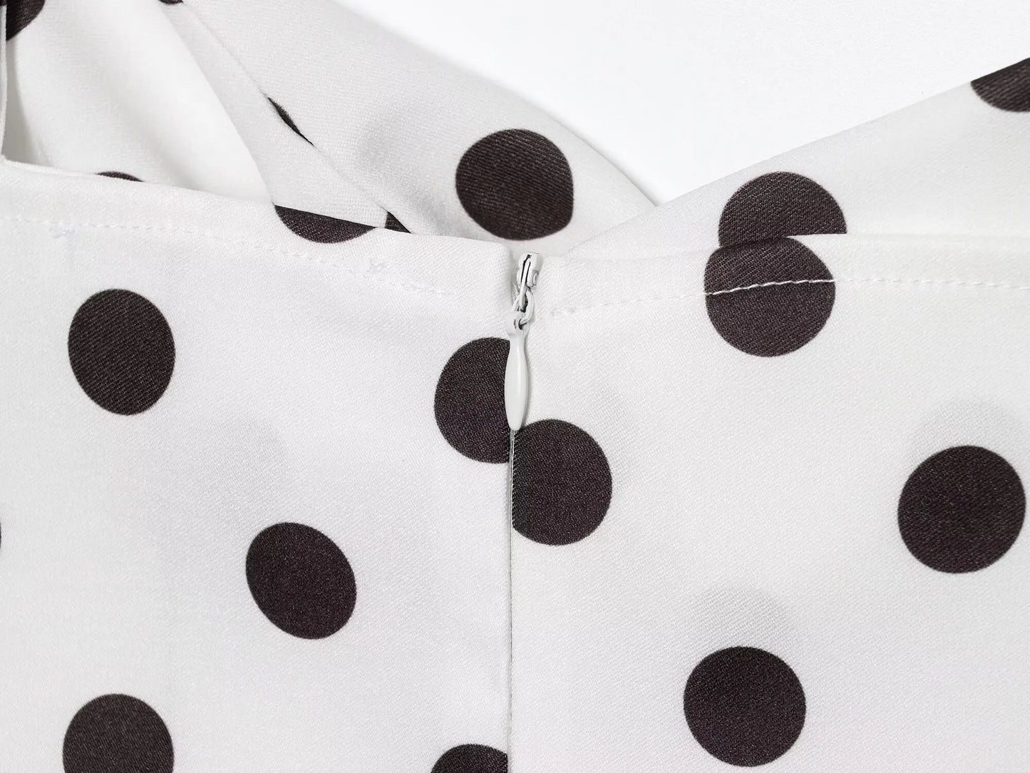 Retro chic polka dot mini dress