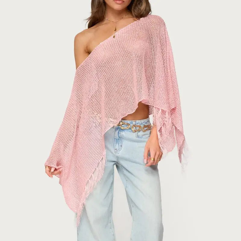 Off Shoulder Knitwear Top