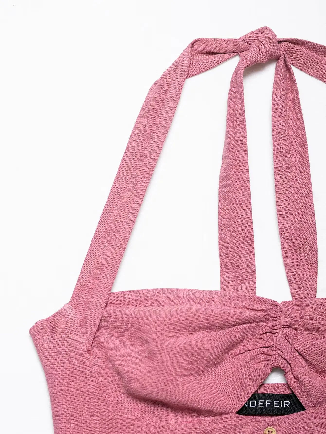 Tube pink maxi dress