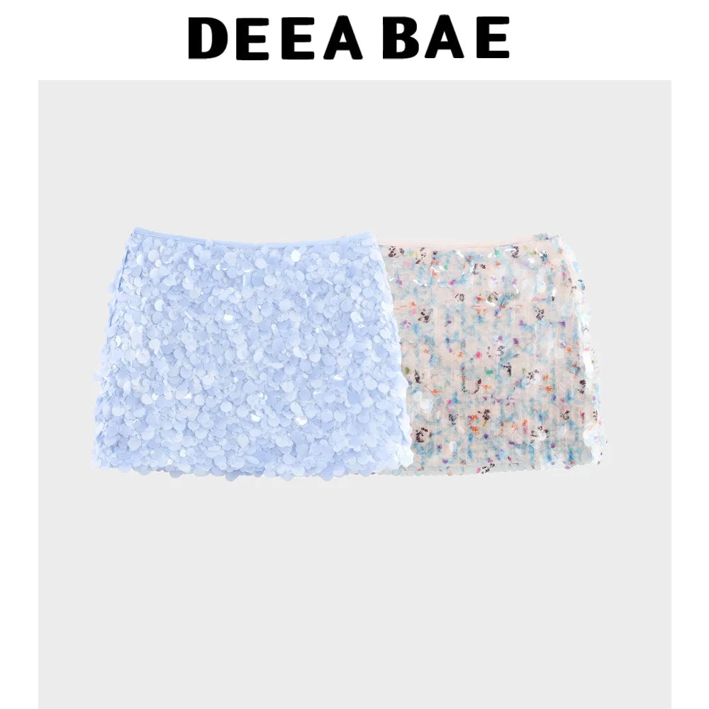 Sequin mini skirt