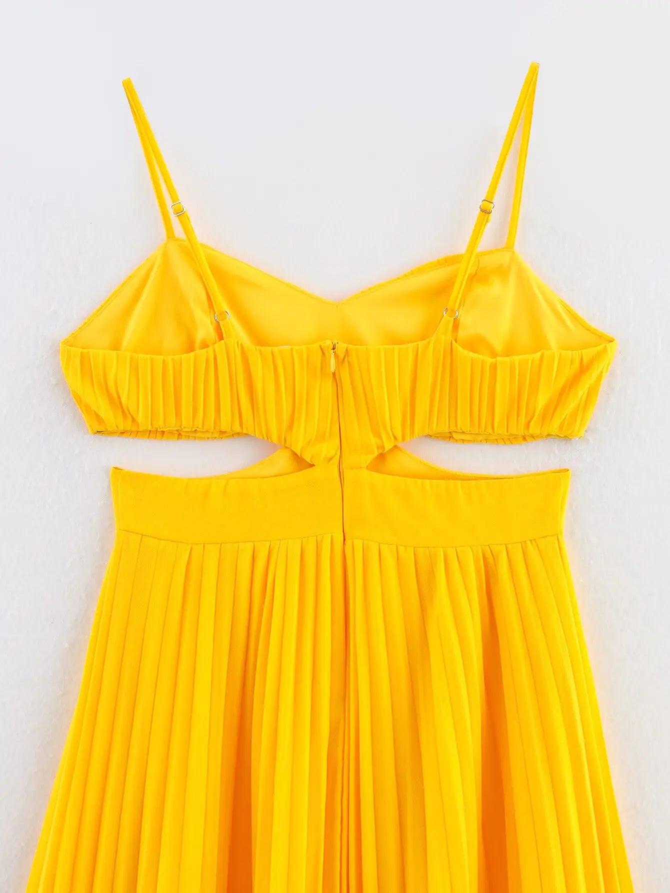 pleated suspender dress