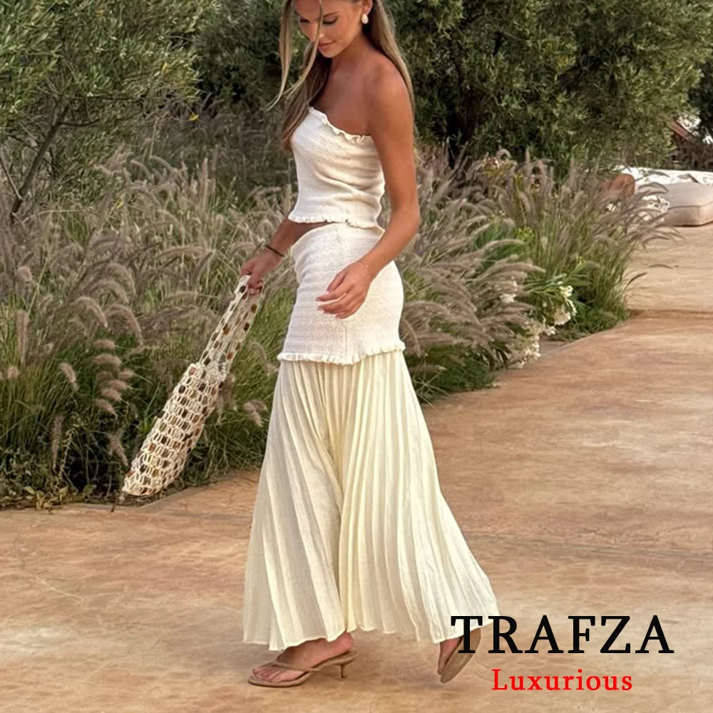 Sleeveless Top and pants Sets