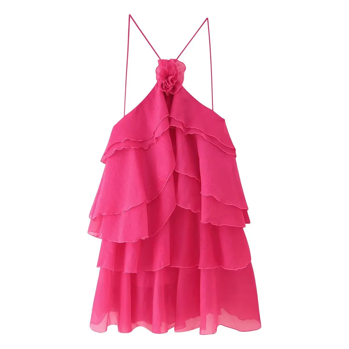 ruffled short dress