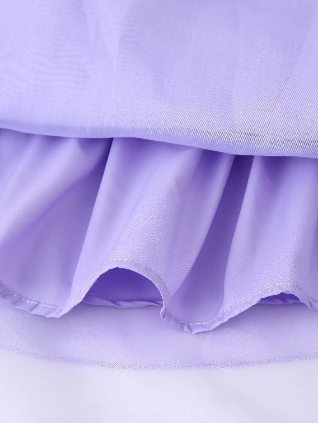 flower layered ruffled suspender dress