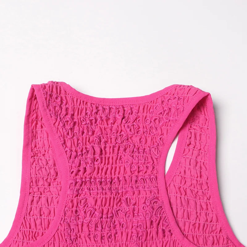Embroidered Lotus Leaf Edge Dress