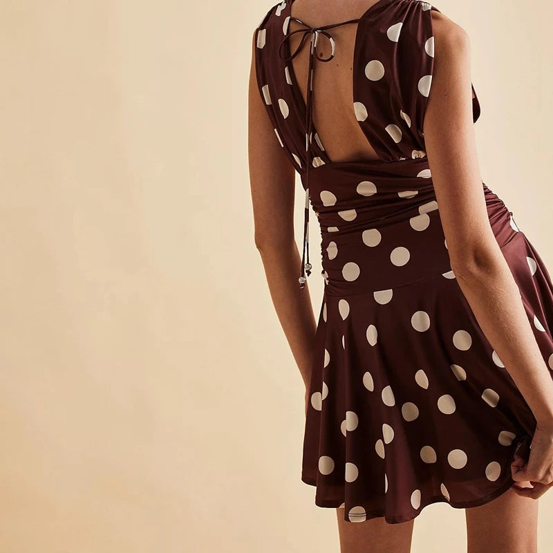 Dots Print Tank Dress