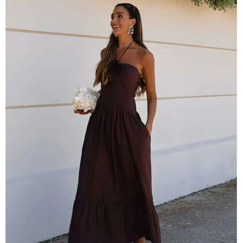 Brownish Maxi Dress