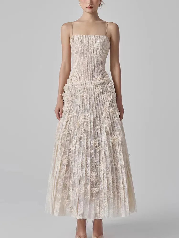 Butterfly Flower Strap Dress