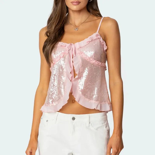 Glitter Sequins Tank Top
