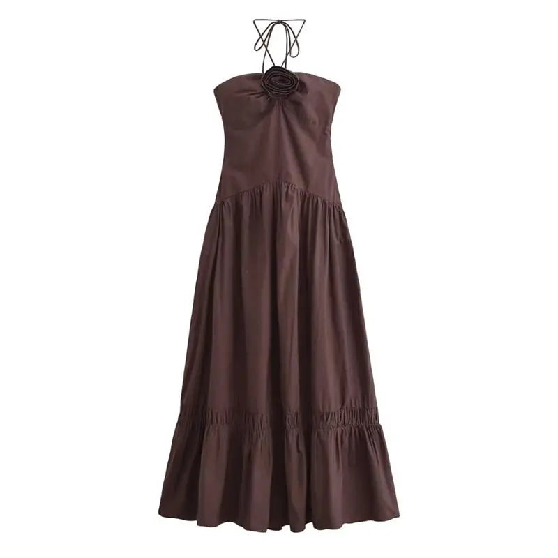 Brownish Maxi Dress