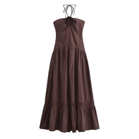 Brownish Maxi Dress