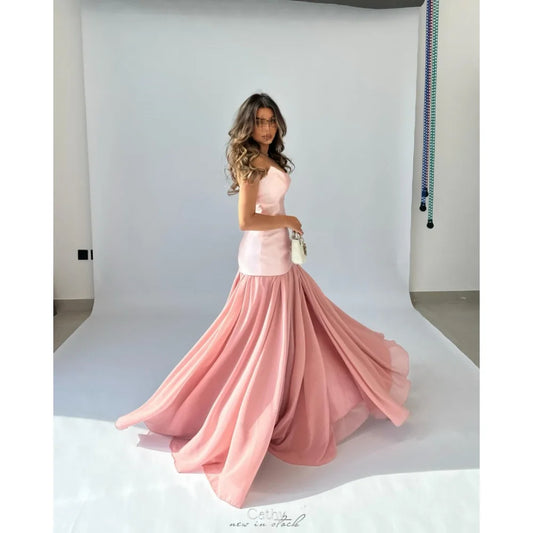 Pink Satin Dress