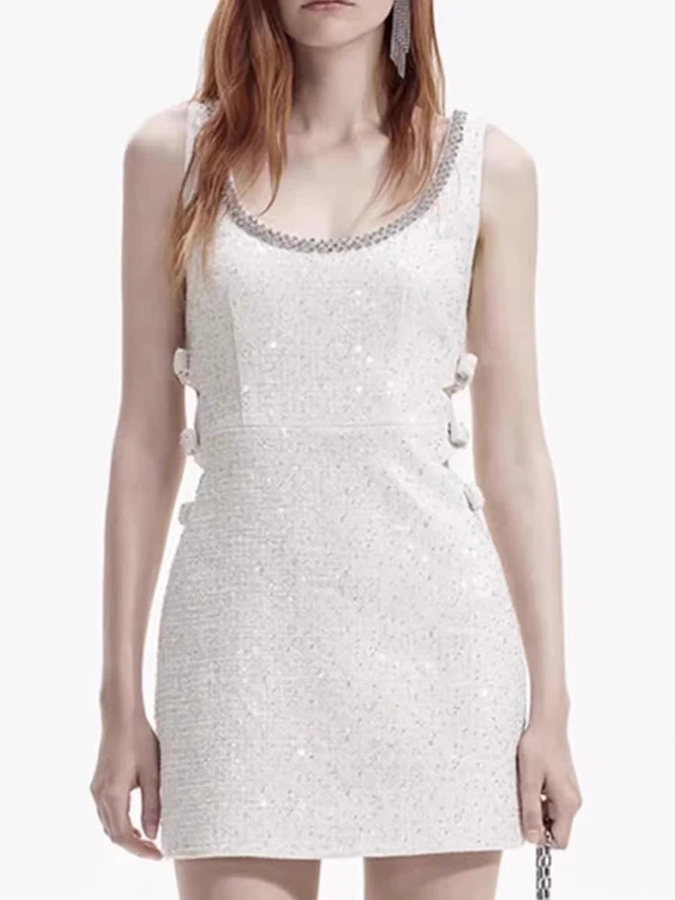 Diamonds Tweed Tank Dress